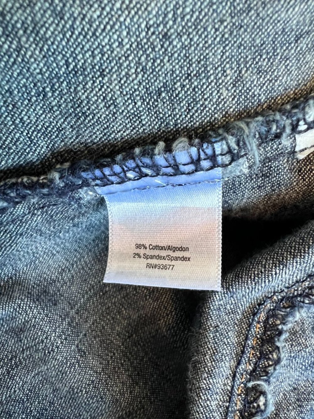 Y2K a.n.a Military Style Open Front Denim Jacket Size XL Alt Grunge Indie Sleaze - Picture 9 of 10